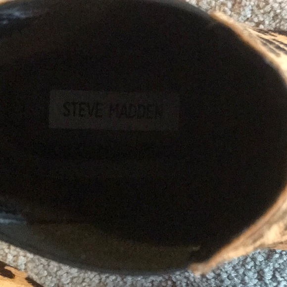 Steve Madden “Jerry” Calf Hair western inspired elastic gore Chelsea boots EUC - Picture 4 of 5